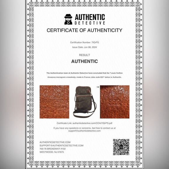 Louis Vuitton Amazon Shoulder Bag Vintage With Certificate of Authenticity - Picture 2 of 8